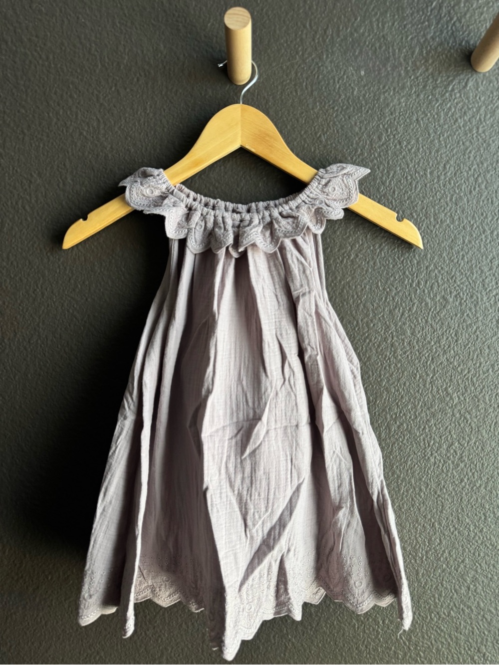 Quincy Mae Lavender Gray Girls Sundress